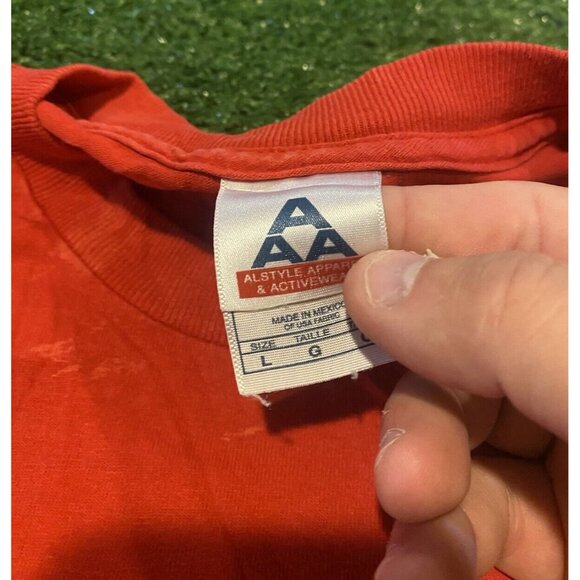 Vintage St. Louis Cardinals shirt mens large red Y2K retro script Pujols 7 - Picture 2 of 12